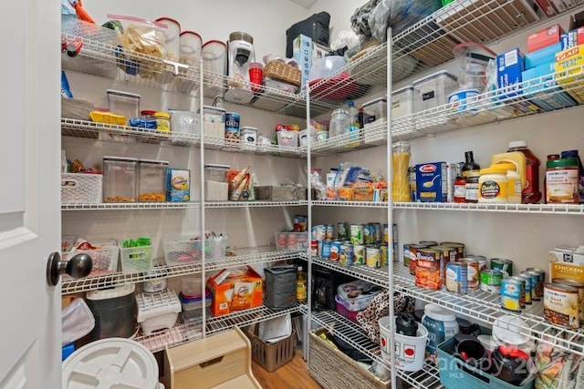 view of pantry