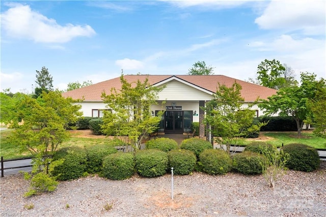 view of front of home