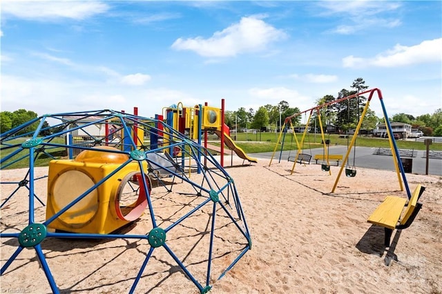 view of jungle gym