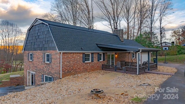 view of front of home