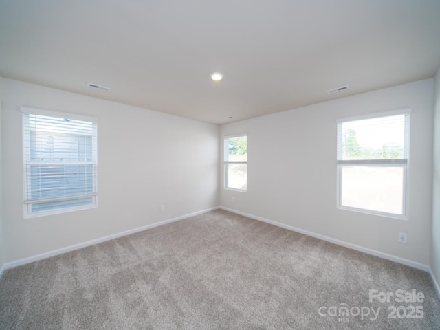 view of carpeted empty room