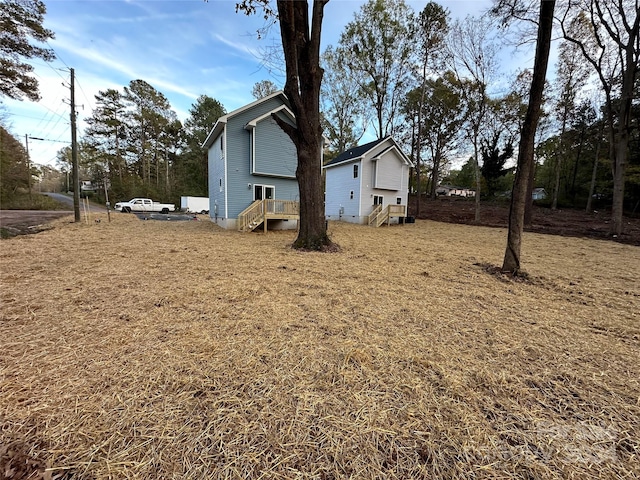 view of side of property