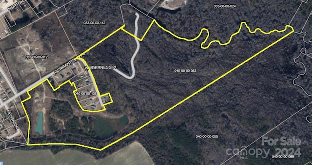 1824 Germantown Pl, Dillon, SC 29536 - aerial overview of property's location featuring property boundaries highlighted