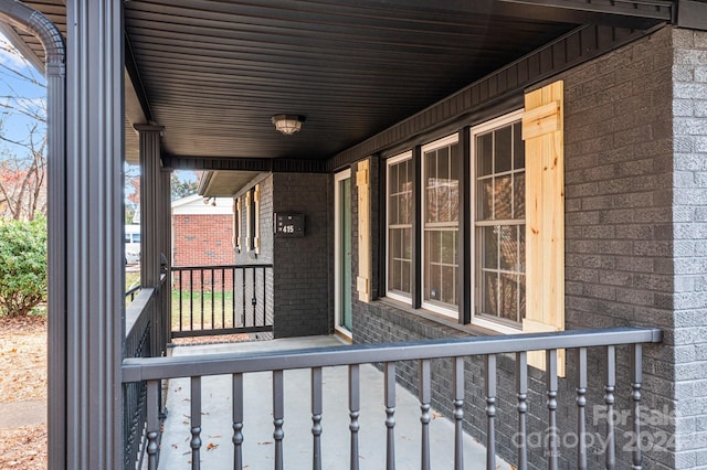 view of patio / terrace featuring covered porch