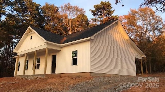 view of home's exterior