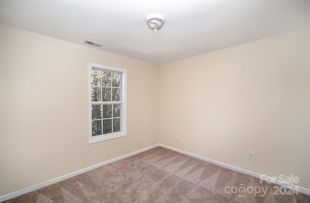 view of carpeted empty room