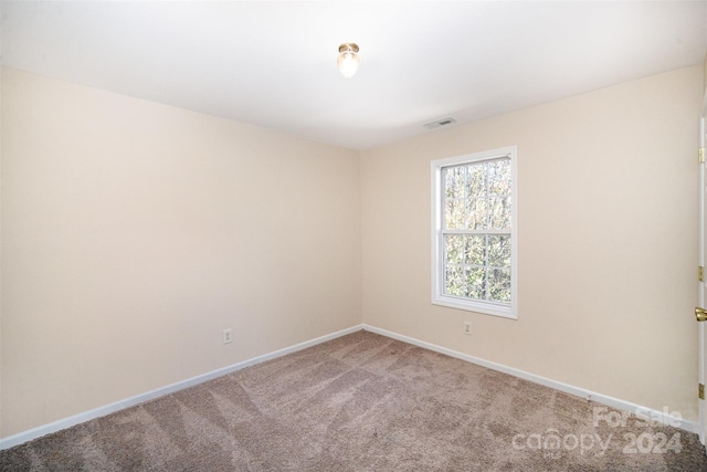 empty room featuring carpet floors