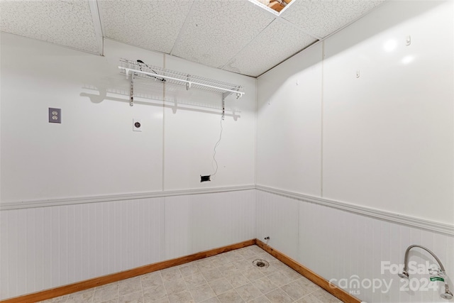 washroom featuring hookup for an electric dryer