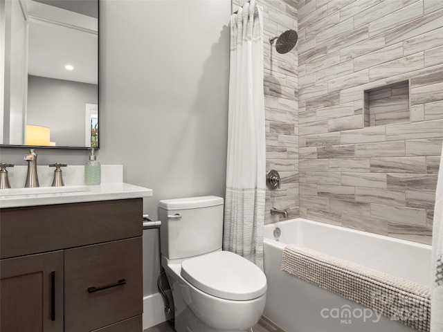 9 Haverhill Way, Arden, NC 28704 - full bathroom featuring shower / bathtub combination with curtain, vanity, and toilet