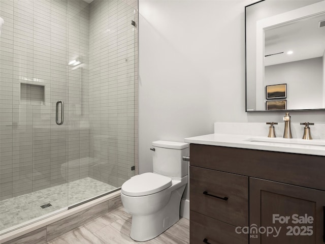 9 Haverhill Way, Arden, NC 28704 - full bath with toilet, vanity, and a shower stall
