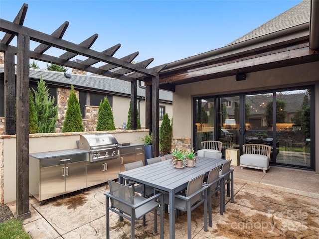 9 Haverhill Way, Arden, NC 28704 - view of patio / terrace featuring a pergola and outdoor dining space