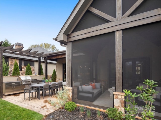 9 Haverhill Way, Arden, NC 28704 - view of patio / terrace featuring a pergola and outdoor dining space
