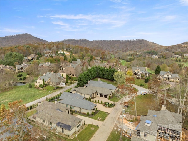 9 Haverhill Way, Arden, NC 28704 - aerial overview of property's location featuring nearby suburban area and a mountain backdrop