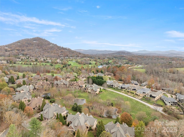 9 Haverhill Way, Arden, NC 28704 - aerial overview of property's location featuring nearby suburban area and a mountain backdrop