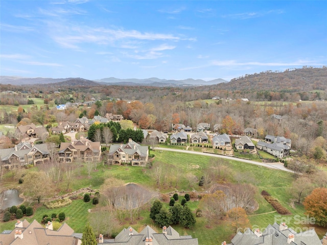 9 Haverhill Way, Arden, NC 28704 - aerial view of property's location featuring nearby suburban area and a mountain backdrop