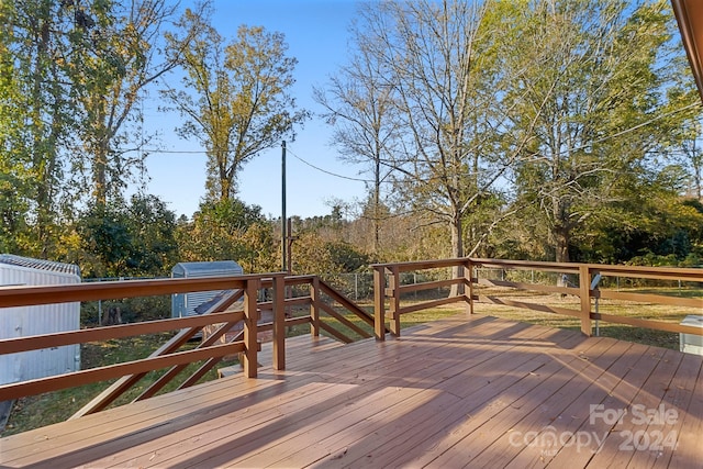 view of wooden terrace