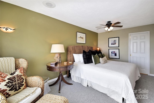 510 Elderberry Ridge Rd Unit E101, Banner Elk, NC 28604 - carpeted bedroom featuring baseboards and a ceiling fan
