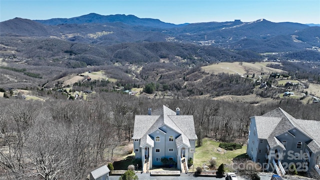 510 Elderberry Ridge Rd Unit E101, Banner Elk, NC 28604 - aerial view of property and surrounding area featuring mountains