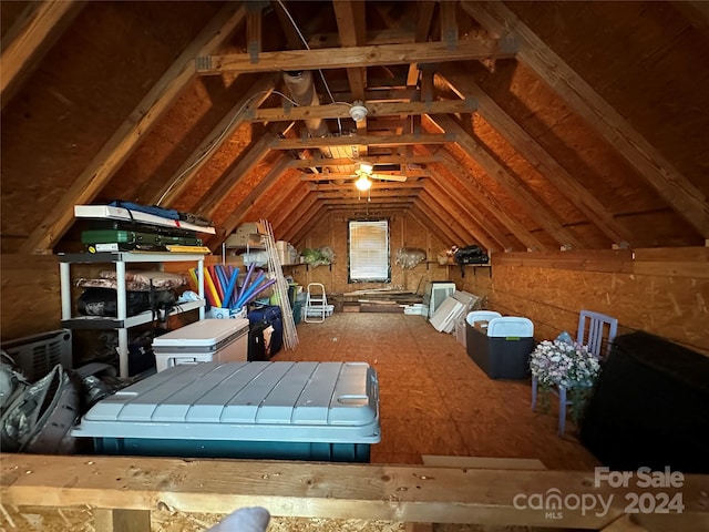 view of attic