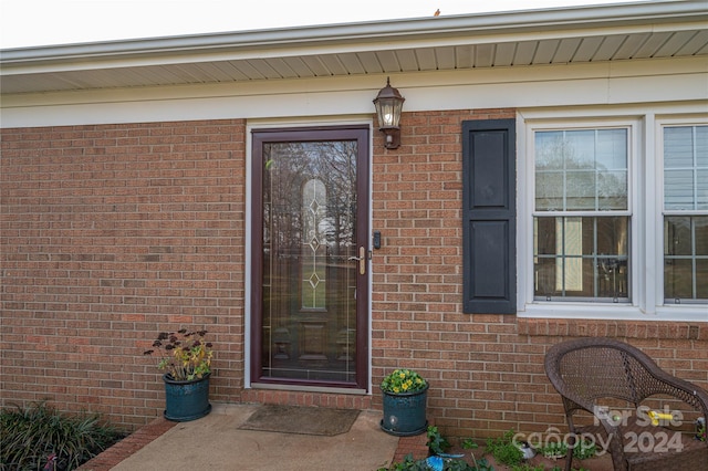 view of entrance to property