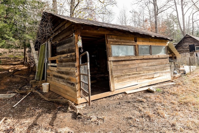 view of outdoor structure