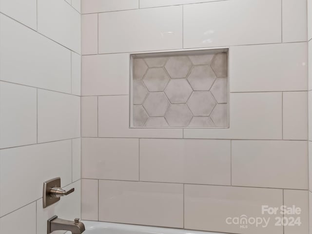 room details with shower / bathing tub combination