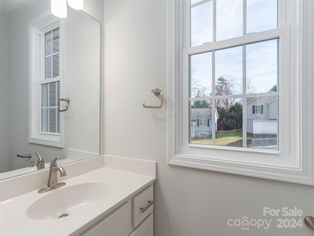 bathroom with vanity