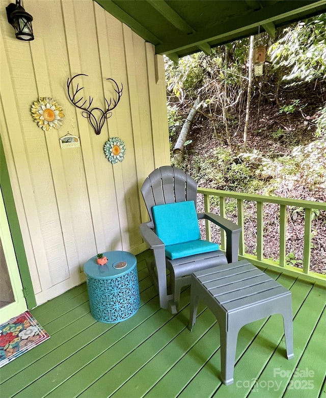 balcony with covered porch