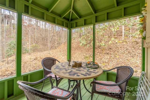 view of sunroom / solarium