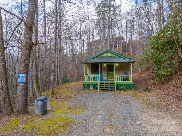 bungalow with covered porch