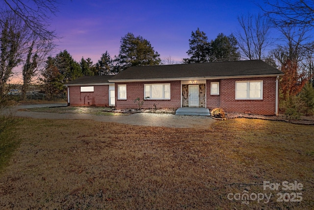 view of ranch-style house