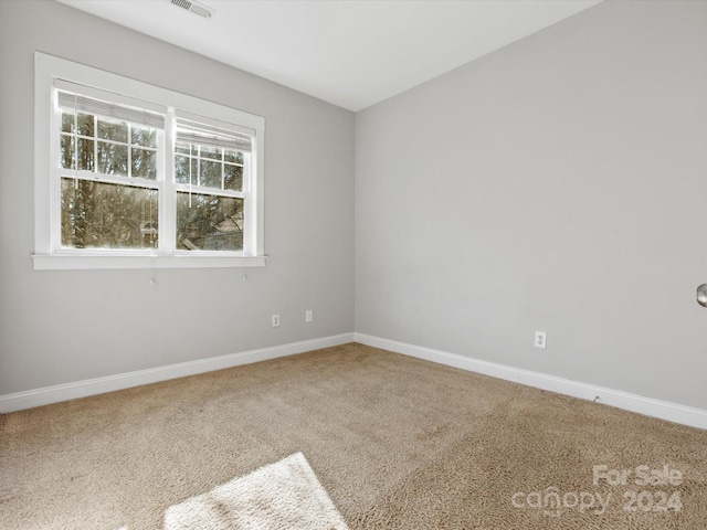 view of carpeted empty room