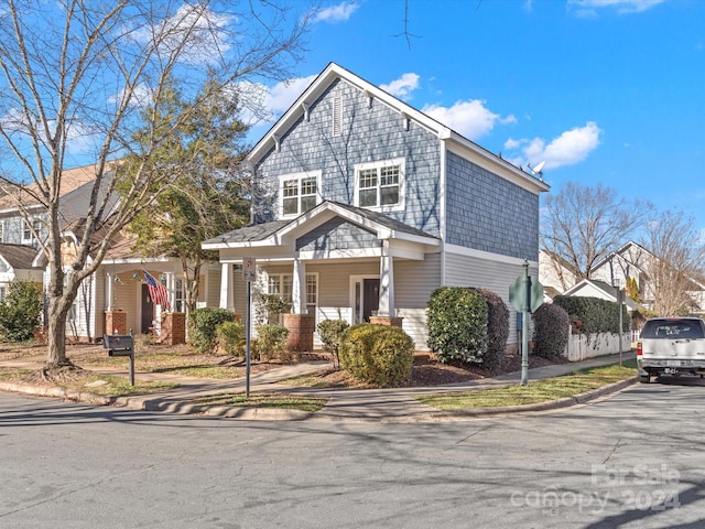 view of front of home with a porch