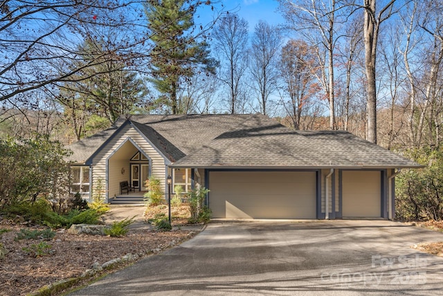 ranch-style house with a garage