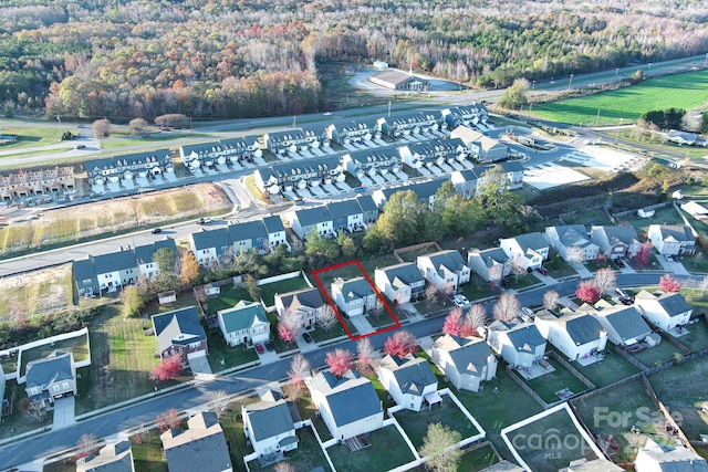 birds eye view of property