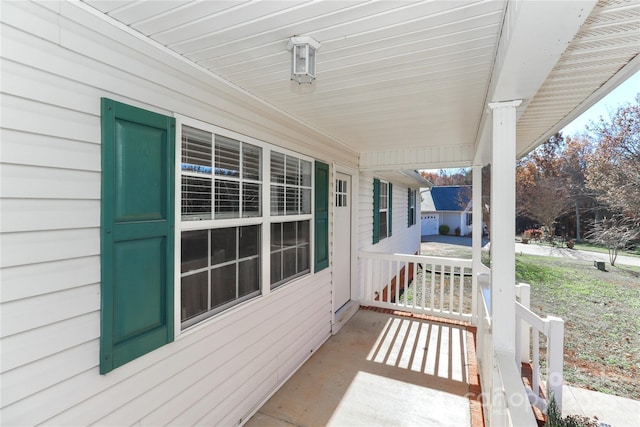 view of patio / terrace featuring covered porch