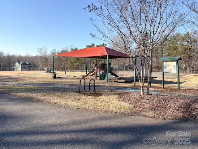 view of jungle gym