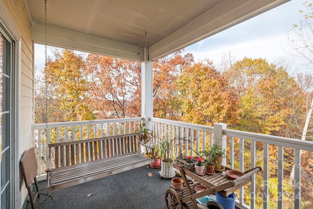 view of balcony