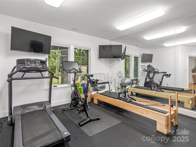 view of exercise room