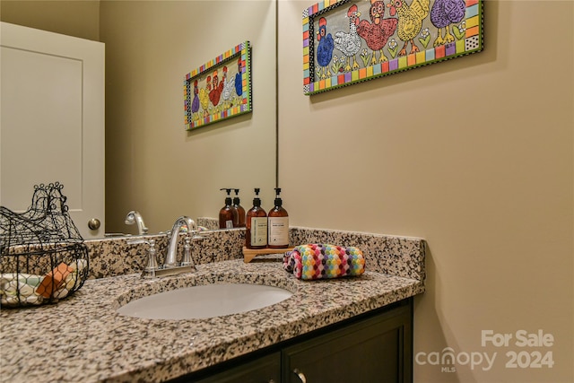 bathroom featuring vanity