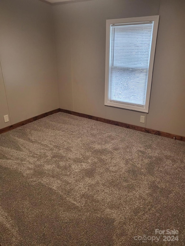 view of carpeted empty room