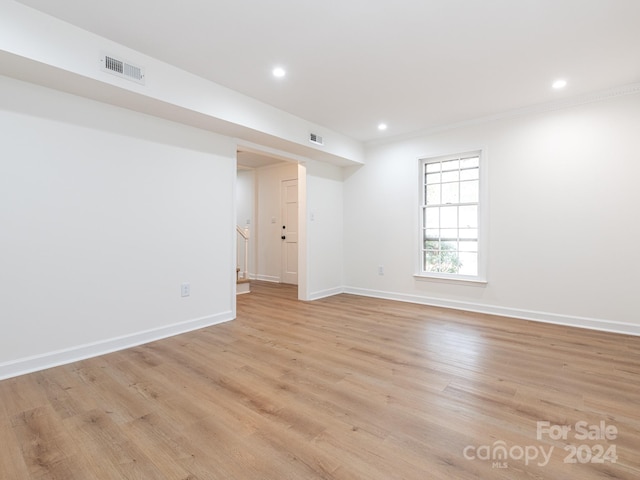 interior space featuring light hardwood / wood-style floors