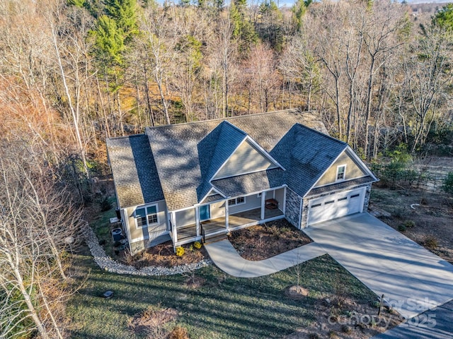 birds eye view of property