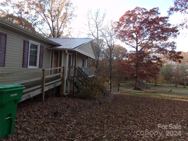 view of property exterior