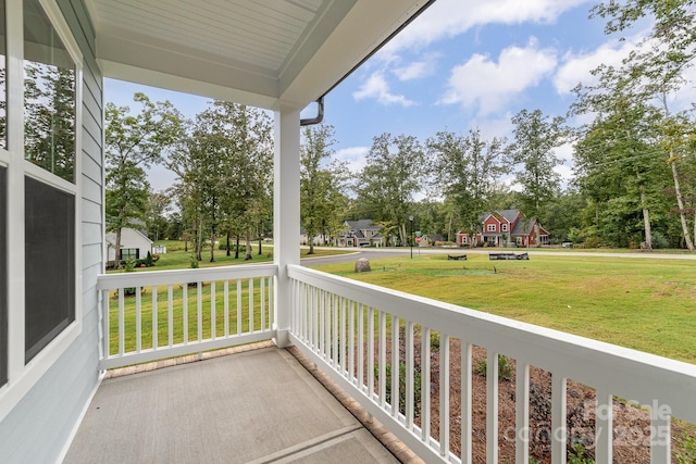 balcony with a porch