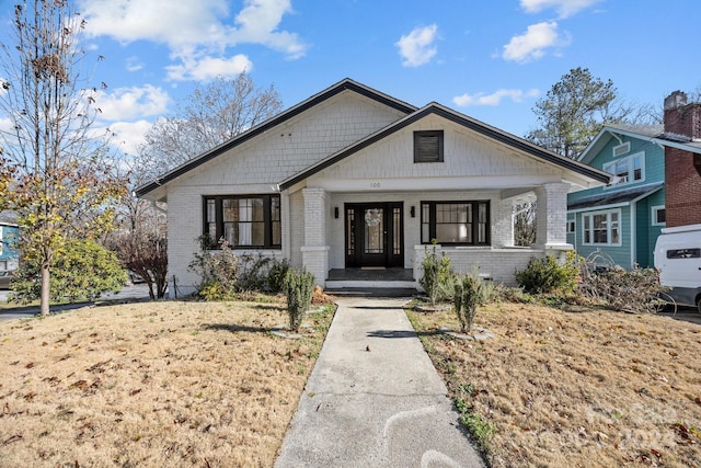 view of front of property with a porch