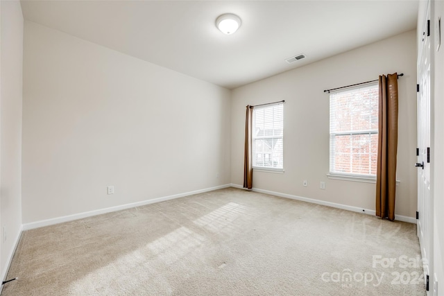 view of carpeted empty room