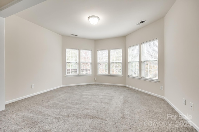 view of carpeted empty room