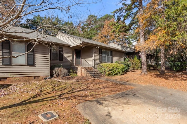 view of ranch-style home