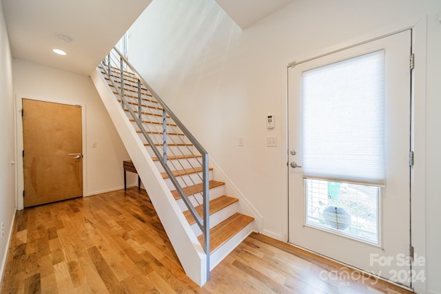 interior space featuring light hardwood / wood-style flooring